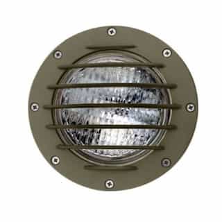 Dabmar 9W LED Round Adj In-Ground Well Light w/ Grill, PAR36, RGBW Lamp, BZ