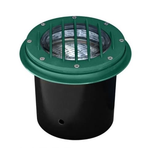 Dabmar 14W LED Well Light w/ Grill, In-Ground, Adjustable, Green