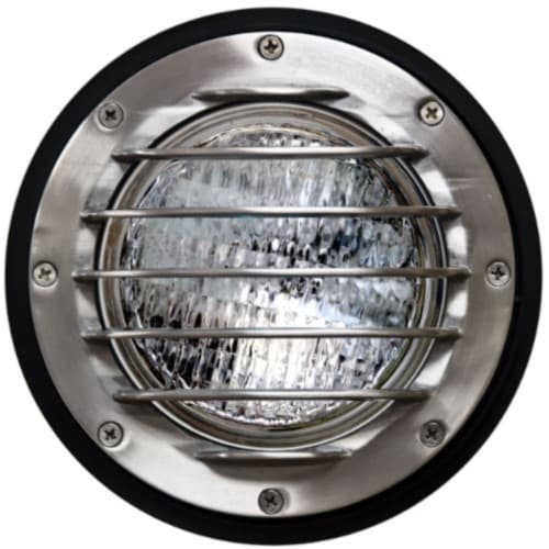 4W LED In-Ground Well Light w/Grill, PAR36, Stainless Steel