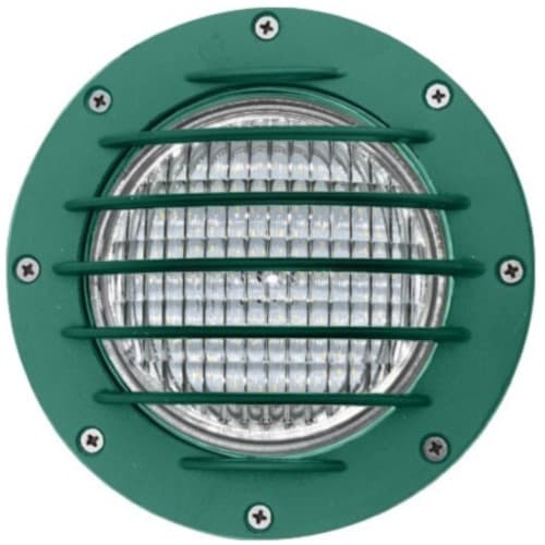 Dabmar 6W LED Well Light w/ Grill, In-Ground, PAR36, Green