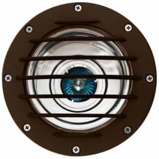 Dabmar 7W Adjustable LED Well Light w/ Grill, In-Ground, Bronze