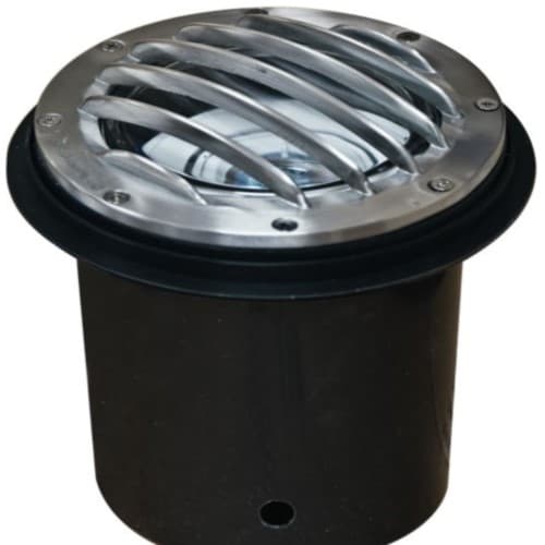 7W Adjustable LED In-Ground Well Light w/Grill, Stainless Steel