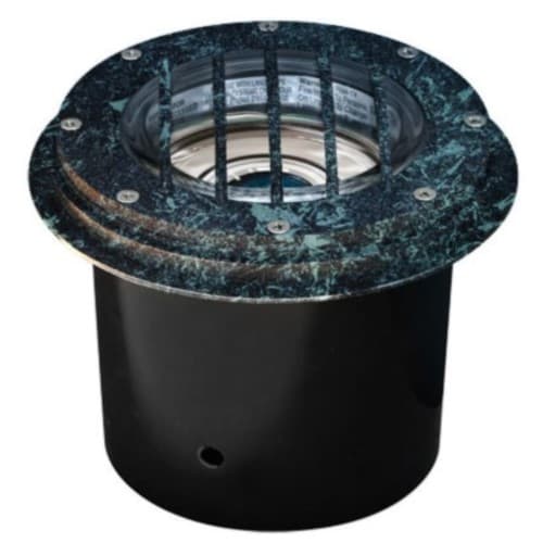 7W Adjustable LED In-Ground Well Light w/Grill, Verde Green