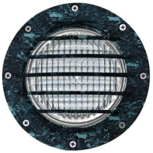 9W LED In-Ground Well Light w/Grill, PAR36, Verde Green