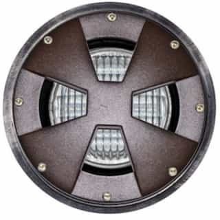 Dabmar 4W Drive Over LED Well Light, Adjustable, PAR36, Bronze