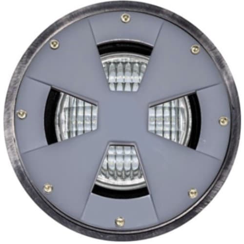 6W Drive Over LED Well Light, Adjustable, PAR36, Gray