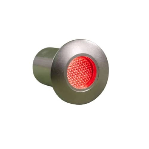.6W LED In-Ground Well Light Fixture, Red Lamp