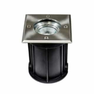 Square In-Ground Well Light w/o Bulb, 12V, Stainless Steel 304