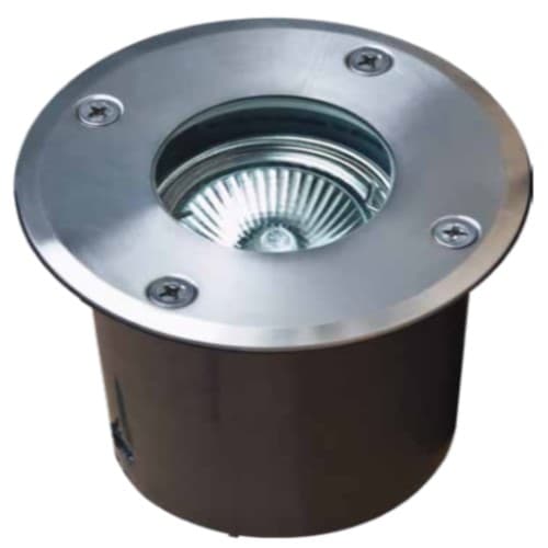 3W In-Ground LED Well Light, Round Top, Adjustable, Stainless Steel