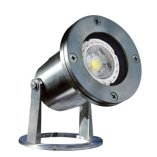 Dabmar 3W LED Underwater Light, MR16, 12V, 2700K, Stainless Steel