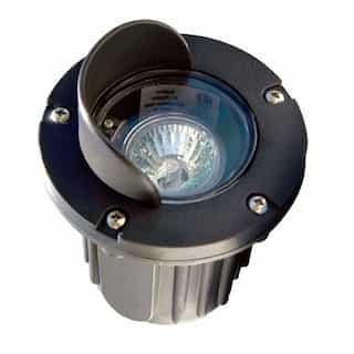 Dabmar 4W Adjustable In-Ground Well Light w/ Shield, 12V, 2700K, RGB, Black