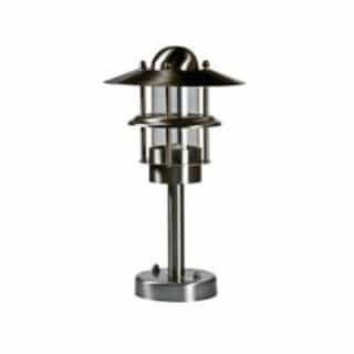 Deck Mount Path Light w/o Bulb, 12V, Stainless Steel