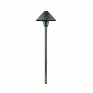 Cone Top Open Lamp Path & Walkway Light w/ 1.5-in NPT w/o Bulb, AG