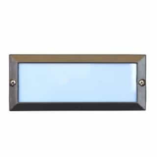 5W LED Recessed Open Face Step & Wall Light, 12V, 6400K, Bronze