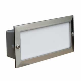 5W LED Recessed Open Face Step & Wall Light, 12V, 6400K, SS 304