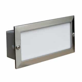5W LED Recessed Open Face Step & Wall Light, 12V, 3000K, SS 304