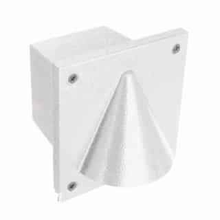 Dabmar 2.5W LED Cone Full Cut Off Surface Mount Step & Wall Light, 3000K, WH