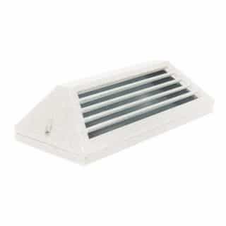 2.5W LED Trapezoid Louvered Surface Mount Step Light, 12V, 3000K, WH