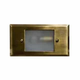 Dabmar 3-in Recessed Open Face Step & Wall Light w/o Bulb, 12V, ABS
