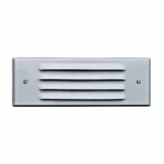 6W 6-in LED Recessed Louvered Step & Wall Light, 12V, 3000K, White