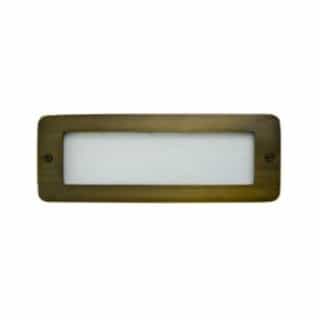 6W LED Recessed Open Face Step & Wall Light, 12V, Amber Lamp, WBS