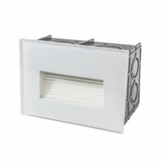 21W LED Board Recessed Concrete Mount Step & Wall Light, 3000K, WH