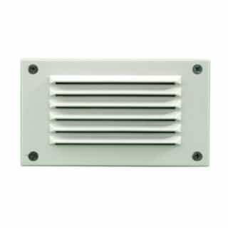 2.5W LED Recessed Louvered Down Step & Wall Light, 3000K, 12V, White