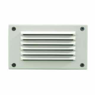 2.5W LED Recessed Louvered Down Step & Wall Light, 6400K, 12V, White