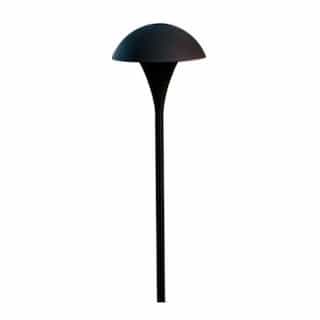2.5W LED LG Mushroom Top Path & Walkway Light, 1.5-in NPT, 3000K, BK
