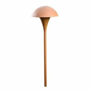 3W LED LG Mushroom Top Path & Walkway Light, 1.5-in NPT, Amber Lamp, D
