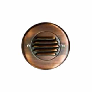 Round Recessed Louvered Step & Wall Light w/o Bulb, ABZ