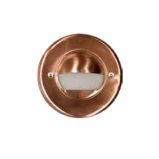 3W LED Eyeball Recessed Brick, Step & Wall Light, 3000K, Copper