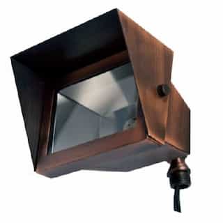Dabmar 2.5W LED Area Flood Light w/ Hood, 12V, 6400K, Antique Bronze