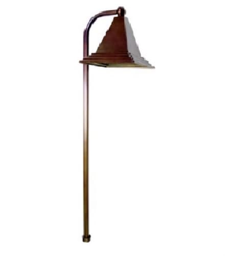 Dabmar 3W LED Path Light, Bell Top, Brass, 12V, Amber, Antique Bronze