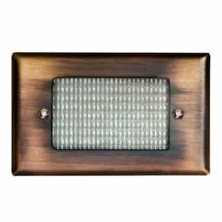 Dabmar 2.5W LED Step & Wall Light, Open Face, 12V, 3000K, Antique Bronze