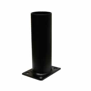 Dabmar Steel Wall or Post Top Slip Fitter Adaptor, Black