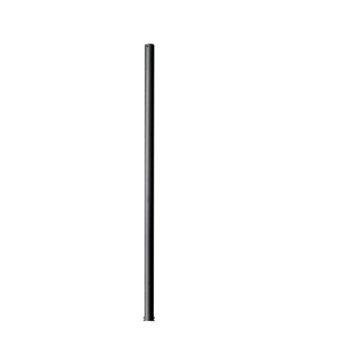 7-Ft Steel Direct Burial Pole, 3-in Diameter, Black