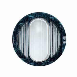 9W LED Round Louvered Surface Mount Wall Fixture, 3000K, 120V, VG