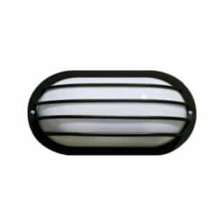 Oval Caged Surface Mount Wall Light w/o Bulb, 120V, White