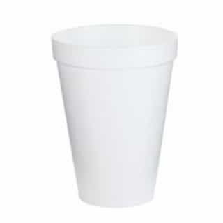 12oz Foam Cups, White