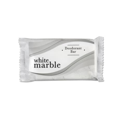Dial Dial Individually Wrapped White Marble Amenity 3/4 Size Bar Soap