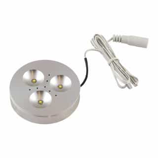 3.92W LED Puck Light, Dimmable, 12V DC, 275 lm, 6200K