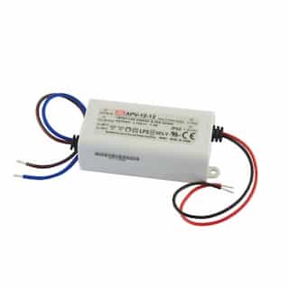 Diode LED 12W Constant Voltage LED Driver, 12V, Class 2
