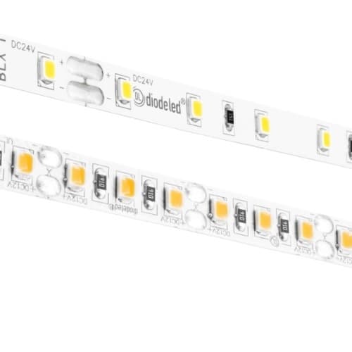 Diode LED 16.4-ft 4.3W Tape Light, Dim, 322 lm, 24V, 2400K