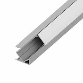 Diode LED 4-ft 45 Degree DECO Channel Bundle w/ Cover, End Caps & Mount, Frosted