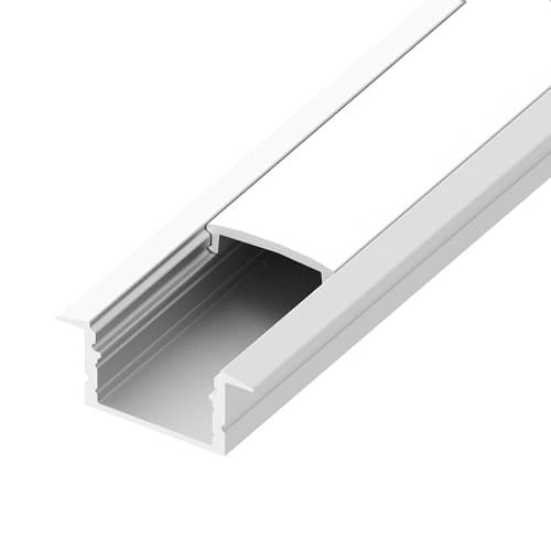 Diode LED Slim Recessed Channel End Caps, Round