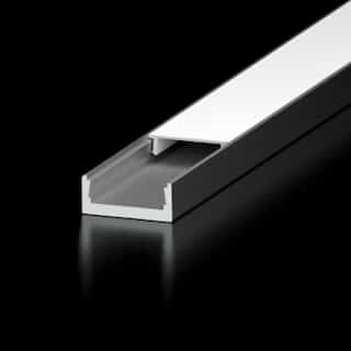 Diode LED 8-ft Channel Bundle w/ Architectural Frosted Lens, Slim, White