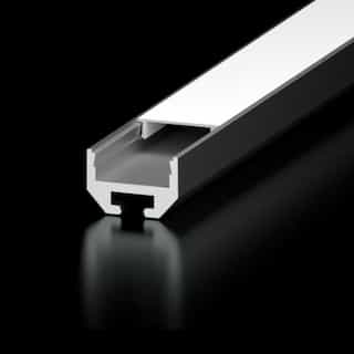 Diode LED 8-ft Channel Bundle w/ Black Lens, Square, Aluminum