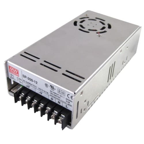 330W Commercial Hardwired LED Driver, Dimmable, 3A, 24V