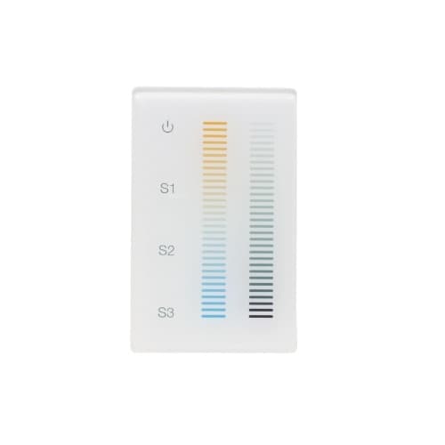 Diode LED Tunable DMX Wall Mount Zone Controller, 12V-24V, White